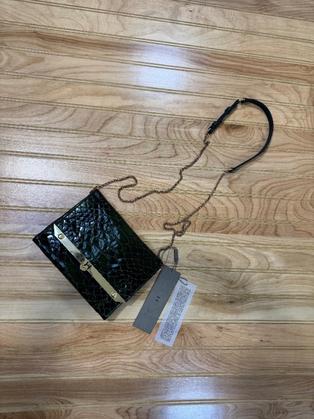 Halston Heritage Genuine Italian Leather Crossbody